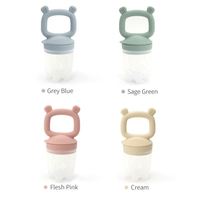 Vente en gros de tétine de qualité alimentaire pour bébé tétine en silicone pour fruits sucette mangeoire pour bébé