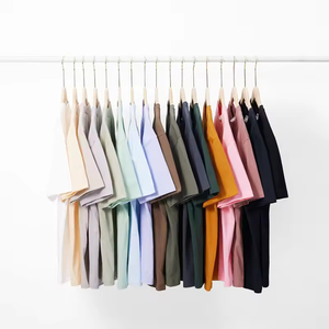 Camiseta de Algodón para Hombre de 240 g, Color Sólido, Personalizada, 100% Algodón, Hombros Caídos, Tallas Grandes - Product Image 3
