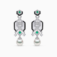 Conjunto de collar de concha Retro de lujo Lixin con pendientes Cleopatra rodio joyería fina para bodas compromisos circón romántico