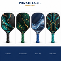 Raquette de pickleball en fibre de carbone T700 avec logo personnalisé, fabricant OEM avec noyau en nid d'abeille PP