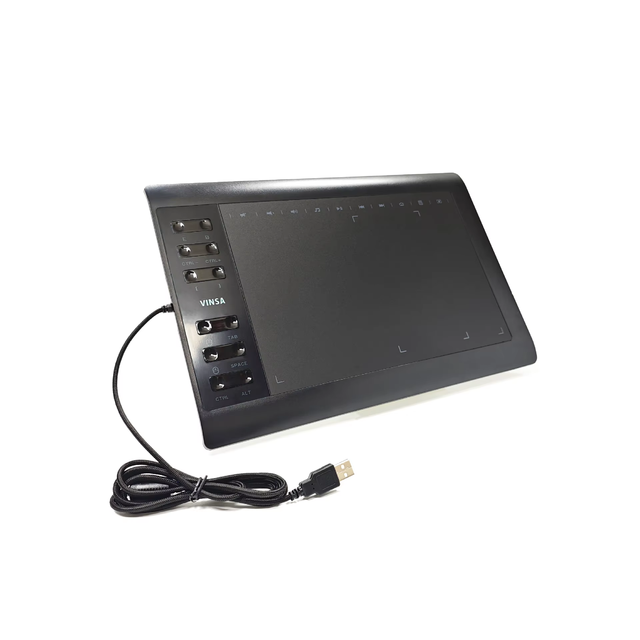 Graphics Drawing Tablet,Battery-Free Stylus 8192 Pressure 10x6 Inch
