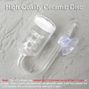 Glas Spiraal CO2 Diffuser Bubble Counter Voor <span class=keywords><strong>Aquarium</strong></span> Geplant Tank Diffusor Voor CO2 Generator Cilinder <span class=keywords><strong>Aquarium</strong></span> Accessoires - Product Image 5