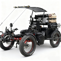 Quadricycle électrique à pédales TrikExplor E-Truck 4WD |   Véhicule utilitaire tout-terrain pour le transport de marchandises et de passagers |   Quadricycle à traction intégrale longue portée de 130 km