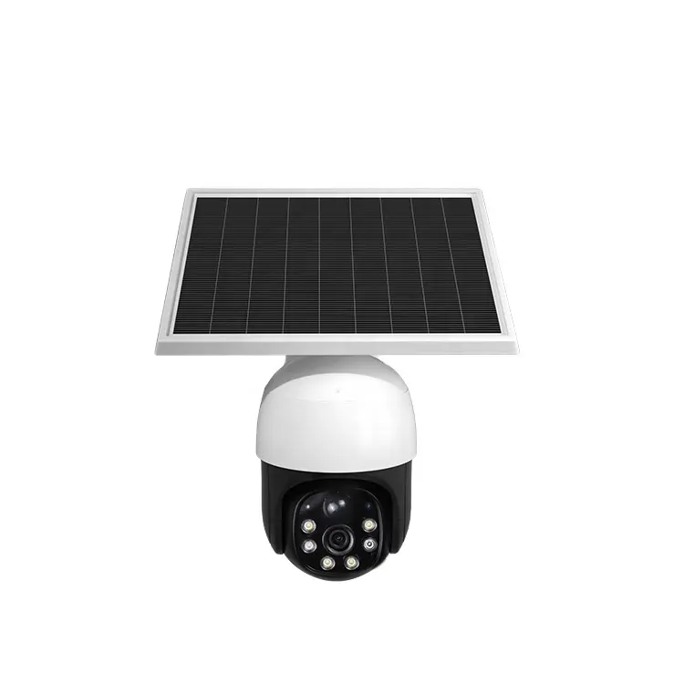 Không Dây Ngoài Trời Năng Lượng Mặt Trời Ptz Camera Với Wifi Hoặc 3 Gam/4 Gam/LTE Thẻ Sim Cctv Camera An Ninh