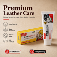 Hei Niu - Cera para Zapatos de Cuero con Aceite de Oveja Black Bull, 70g, Fácil de Limpiar, en Caja