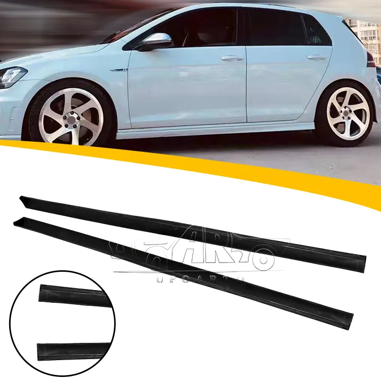 Haosheng Mới Được Liệt Kê ABS Làm Bằng Nhựa Carbon Fiber Car Side Bumper Side Váy Cho VW MK7 Golf 7 7.5 7 R Line 7.5 R Line