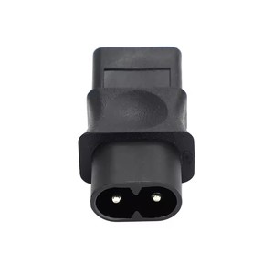 Convertisseur IEC320 C8 Mâle vers <span class=keywords><strong>C9</strong></span> Femelle, Adaptateur Secteur CA, Convertisseur <span class=keywords><strong>de</strong></span> Prise CA IEC 2 Broches <span class=keywords><strong>C9</strong></span> Femelle vers C8 2 Broches Figure 8 Mâle - Product Image 5