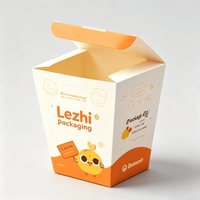Boîte d'emballage personnalisée pour poulet frit à emporter, seau en papier blanc pour poulet frit et pop-corn avec système de ventilation