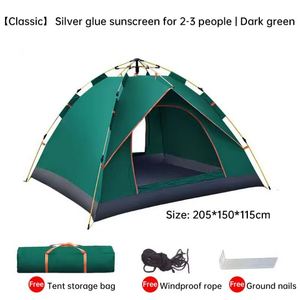 Tente instantanée pliable pour famille, dôme automatique imperméable pour camping, plage et extérieur - Product Image 4