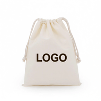 Sacs à cordon en coton et lin grande capacité avec logo et couleur personnalisés, pochettes de rangement minimalistes anti-poussière de couleur unie