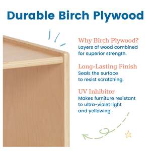Meuble de rangement en bois Montessori pour jouets, unité d'organisation pour enfants, bibliothèque de classe pour crèches et garderies - Product Image 3