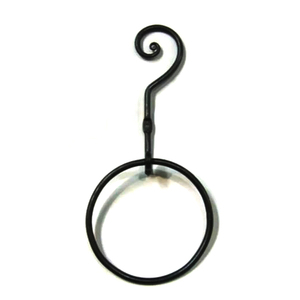 Anillo de toalla montado en la pared de estrella de metal, toallero hecho a mano de hierro para baño y cocina - Product Image 4