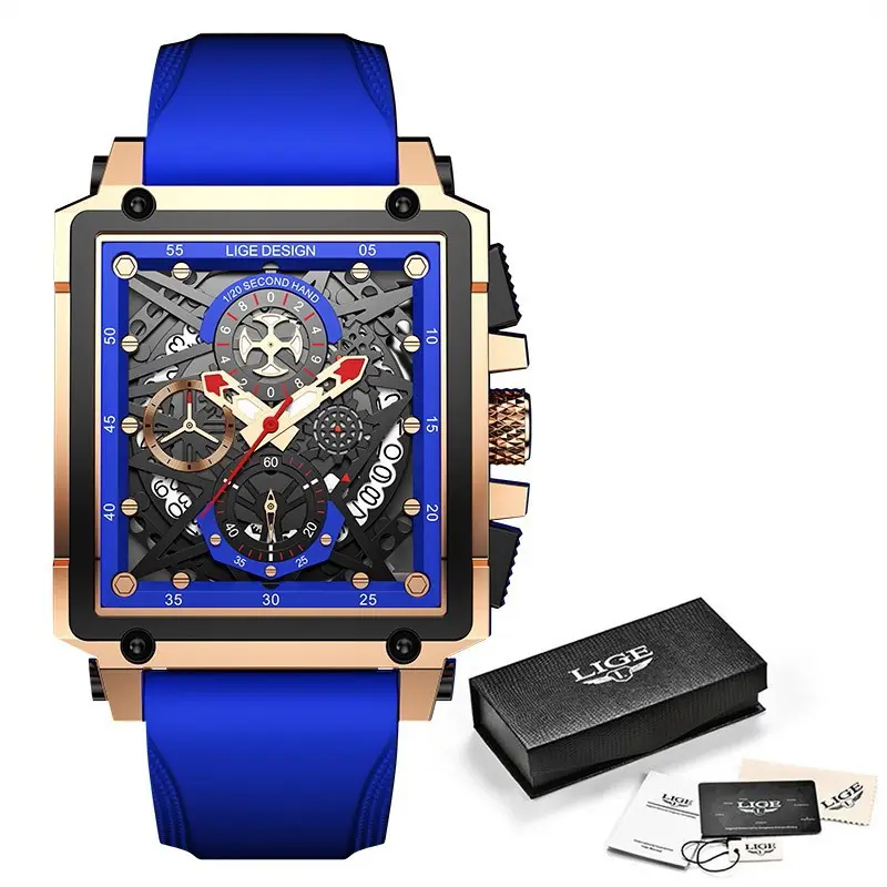 Atacado Logotipo Personalizado Full-featured Relógio Dos Homens Novos Richard Relógio De Luxo Masculino Relógio de Quartzo Automático Data Watch