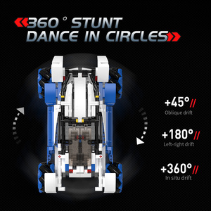 Robot inteligente para niños 4 en 1 tecnología de programación aplicación Control remoto Rc deformación coche rompecabezas juguete de bloques de construcción - Product Image 3
