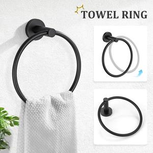 Stainless Steel Round <b>Towel</b> Ring Gold Color <b>Bathroom</b> <b>Hand</b> <b>Towel</b> <b>Holder</b> Circular Rack - Product Image 4