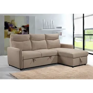 Set Sofa Sudut Modern untuk Ruang Tamu, Tempat Tidur Sofa Mewah Modis Baru