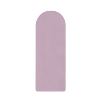 Tapis de yoga Umicca en forme de capsule, antidérapant, entièrement personnalisé, couleur unie, impression de logo, vegan, en caoutchouc PU mat, ovale, courbé, beige crème, 5,5 mm