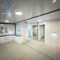Maison conteneur préfabriquée extensible hors réseau de 40 pieds sur 20 pieds, 1, 2, 3, 4 ou 5 chambres, pour jardin, habitation mobile ou cabane