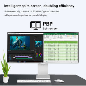 Meilleurs moniteurs LED de jeu avec résolution 5K, écran incurvé, moniteur de jeu 5K, moniteur d'ordinateur PC <span class=keywords><strong>34</strong></span> <span class=keywords><strong>pouces</strong></span> - Product Image 5