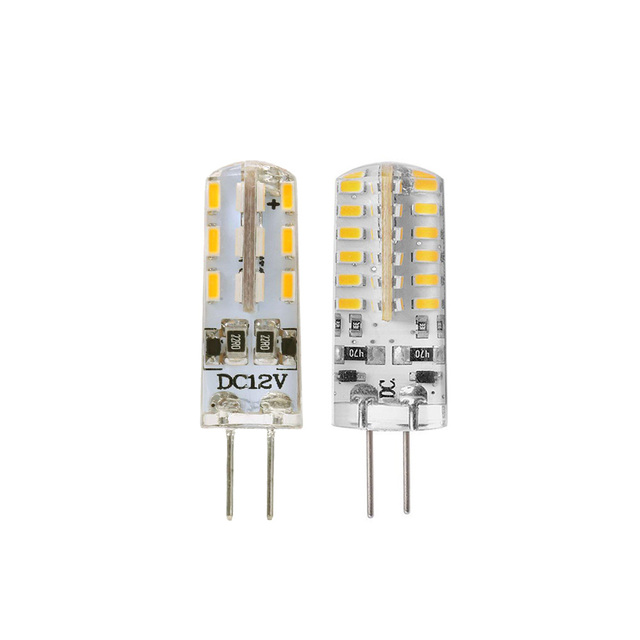 DC12V 24LED 48LEDs 15W 2W SMD3014 Mini Led Bulb G4 Led Lamp Silica Gel Mini Led Corn Bulb Lighting