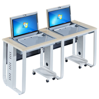 Support d'écran rabattable moderne pour bureau, école, atelier, avec bordure de sécurité