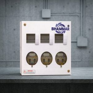 Boîtier de distribution industriel en métal OMDMS KK56 20/3 AMP TPN MCB pour usage industriel extérieur et intérieur, fournisseur en gros Gujarat - Product Image 4