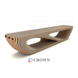 Curve Bench Design Front Park Chair Essential Service Bench <strong>Graceful</strong> Curved Design Service Bench Shopping Mall Garden - Product Image 3