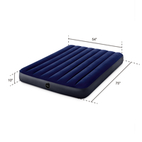 INTEX 64758 Dura-Beam Standard Downy Luftmatratze 10 Zoll Full (Pumpe nicht enthalten) - 137cmX191cmX25cm