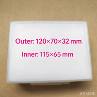 Boîte de rangement en plastique avec insert en mousse, étui de protection pour petits composants