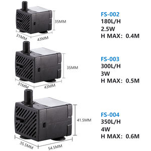 Küçük akvaryum su pompaları için ayarlanabilir elektrikli fırçasız dalgıç çeşme pompası balık tankı kedi su çeşmesi küçük gölet - Product Image 5