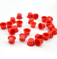 Assortiment de capuchons et bouchons hydrauliques coniques rouges pour la protection des filetages de tuyaux et l'expédition de composants industriels (tailles multiples)