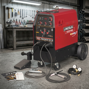 Lincolnprecision TIG 225อินเวอร์เตอร์เชื่อมพร้อม Pak กับรถเข็น DC เอาท์พุทโพลาริตี้สำหรับสแตนเลสสภาพการใช้งานใหม่ - Product Image 2