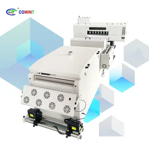 Printers Cowint 60cm With Powder Shaker I3200 2023 A1 602 Roll To Roll T-shirt Gold Printer Printing Machine 602 Dtf Printers