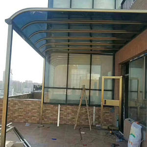 กันสาดโพลีคาร์บอเนตคลุมลานสวนร้านอาหารแบบตั้งได้กันสาดประตูหน้า - Product Image 4