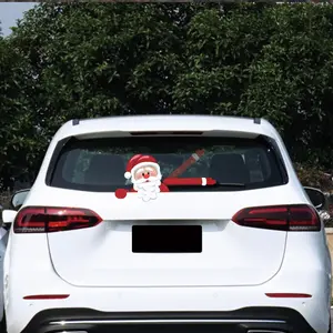 Calcomanías para parabrisas de coche de la mejor calidad, limpiaparabrisas de ventana de coche, pegatina de Navidad, decoraciones, adorno para coche de Navidad