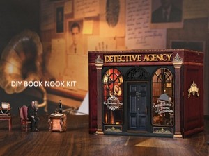 Kit de Manualidades Hamaileon Sherlock Detective Agency, Rompecabezas 3D de Madera con Temática de Misterio para Decorar/Eslabonar Estantes de Libros, Regalos Navideños - Product Image 3