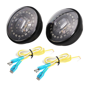 Xe máy hệ thống chiếu sáng ánh sáng phụ trợ 4.5 inch LED sương mù ánh sáng với DRL Halo Red Demon Eyes Dot được phê duyệt - Product Image 3