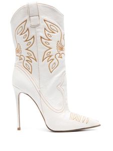 Botas de tacón de aguja puntiagudas estilo <span class=keywords><strong>vaquero</strong></span> europeo occidental 2026, botas de caballero bordadas a la moda, botas sexys de diamantes de imitación para mujer - Product Image 3