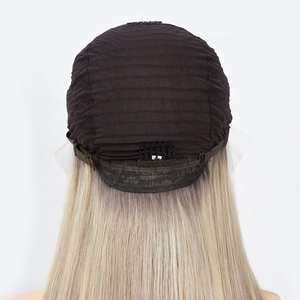 Perruque Lace Front HD 13x4 Premium, Cheveux Humains Raides Blond Cendré Ombré, Pré-épilée - Product Image 4