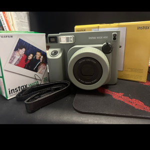 Appareil photo instantané Instax Wide 400 rétro 2MP avec bouton en aluminium, format large 120, vert herbe - Product Image 6