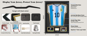 Sports Jersey Display <strong>Frame</strong> 24" X 32" Display Case for Soccer Football Baseball Hockey Souvenir T-<strong>Shirt</strong> - Product Image 5