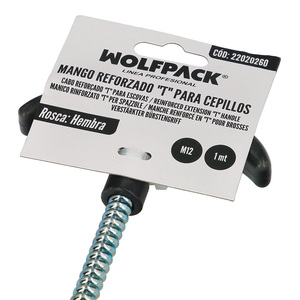 Manico flessibile rinforzato per spazzole M12, lunghezza 1 metro, impugnatura a T - Product Image 5