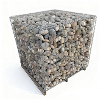 Panier gabion en treillis soudé galvanisé, antirouille, pour la régulation des rivières, la protection des pentes, la décoration des jardins et des paysages - Durable, facile à installer
