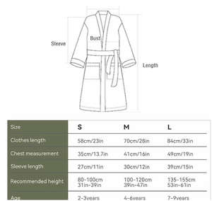 เสื้อคลุมอาบน้ำผู้หญิงชุดนอนผ้าฝ้ายสองชั้น - Product Image 3