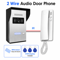 Système de visiophone filaire 2 fils, interphone de communication étanche avec clavier métallique, kit de sécurité pour villa et maison, installation facile en DIY