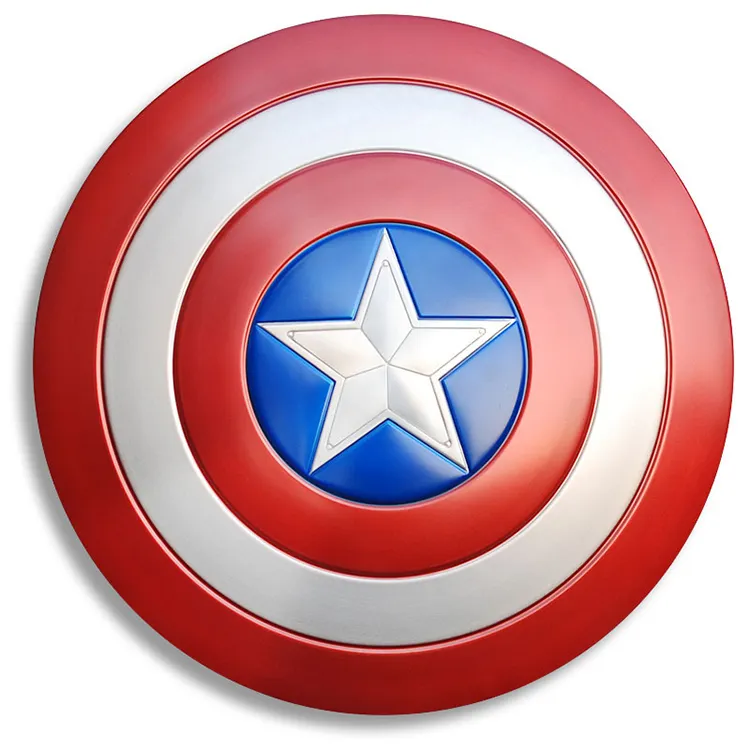 Halloween Gifts Captain America Shield 1:1 Metal Cosplay Full Aluminum Captain America Shield Metal