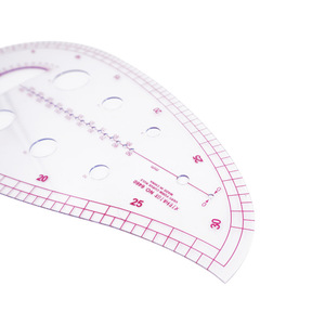 Regla curva 6460 para diseño de prendas y creación de patrones, herramienta de medición de plástico para diseño de prendas de vestir. - Product Image 3