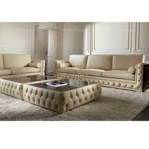 Klassieke Europese Design Echt Lederen Sofa <span class=keywords><strong>Suite</strong></span> <span class=keywords><strong>Lounge</strong></span> Sectional Voor Woonkamer Meubels Voor Appartement - Product Image 5