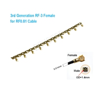 10 Conectores Hembra UFL, U.FL RF RF-1/MHF-3/MHF-4, Conector SMT, Base de Antena WiFi, Terminal de Placa de Antena Coaxial RF para PCB