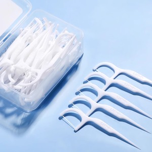 Cure-dents à fil dentaire Haier, fil dentaire jetable ultra-fin en forme d'arc et cure-dents, lot familial de 50 (portable) - Product Image 3